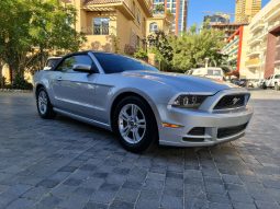 Silver Ford Mustang Convertible full