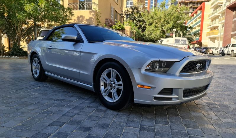 Silver Ford Mustang Convertible full