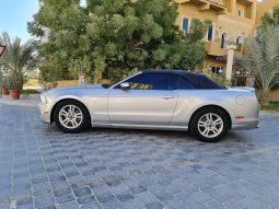 Silver Ford Mustang Convertible full