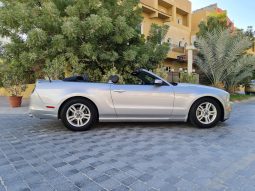 Silver Ford Mustang Convertible full