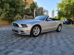 Silver Ford Mustang Convertible