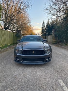 Grey Ford Mustang